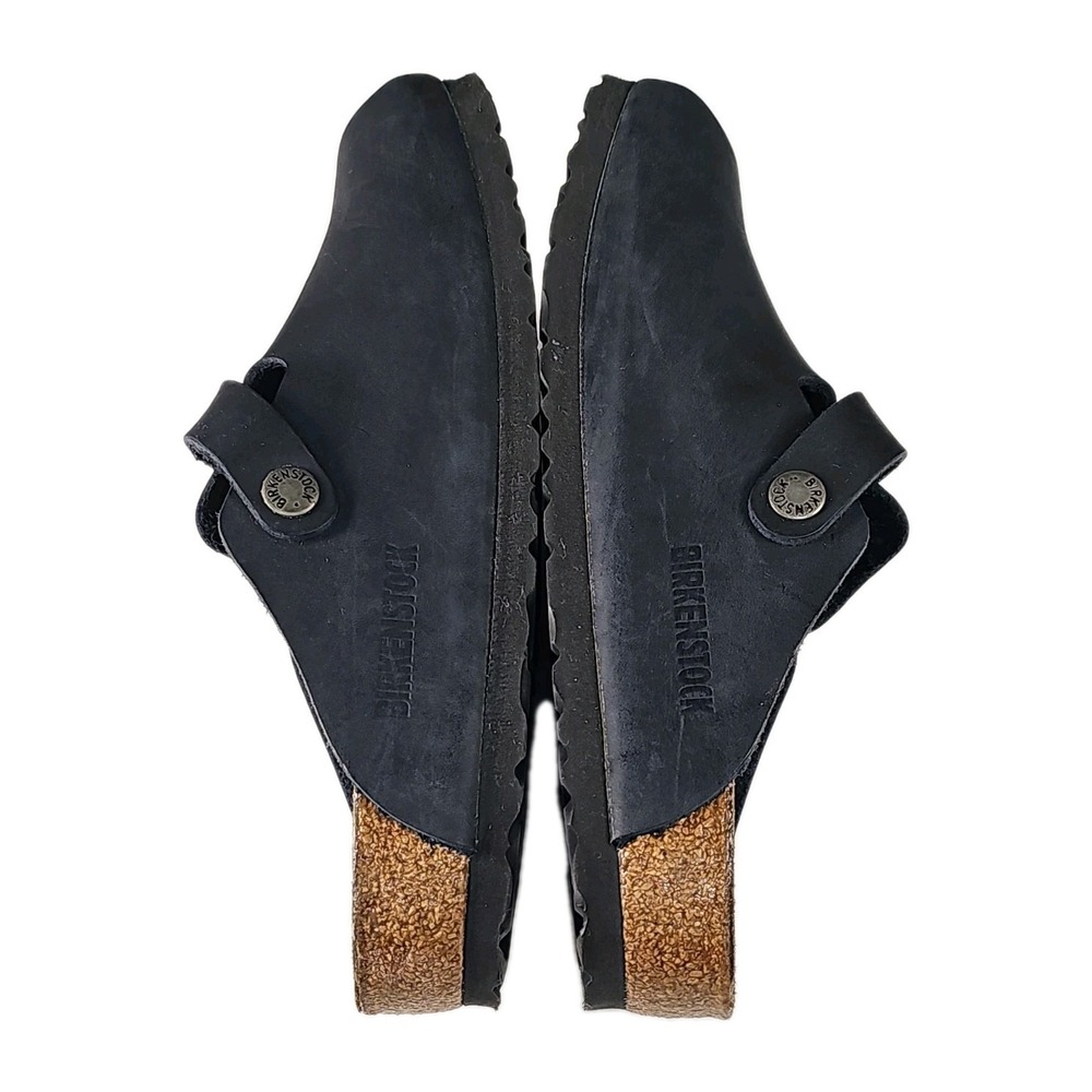 Birkenstock Boston Oiled Leather Clogs, Black, Size 36 - Picture 8 of 9